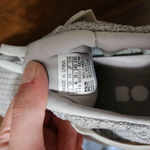 Gray and White adidas UltraBOOST - Men’s Size 6.5 - Great Condition - $75 - Picture 4 of 5